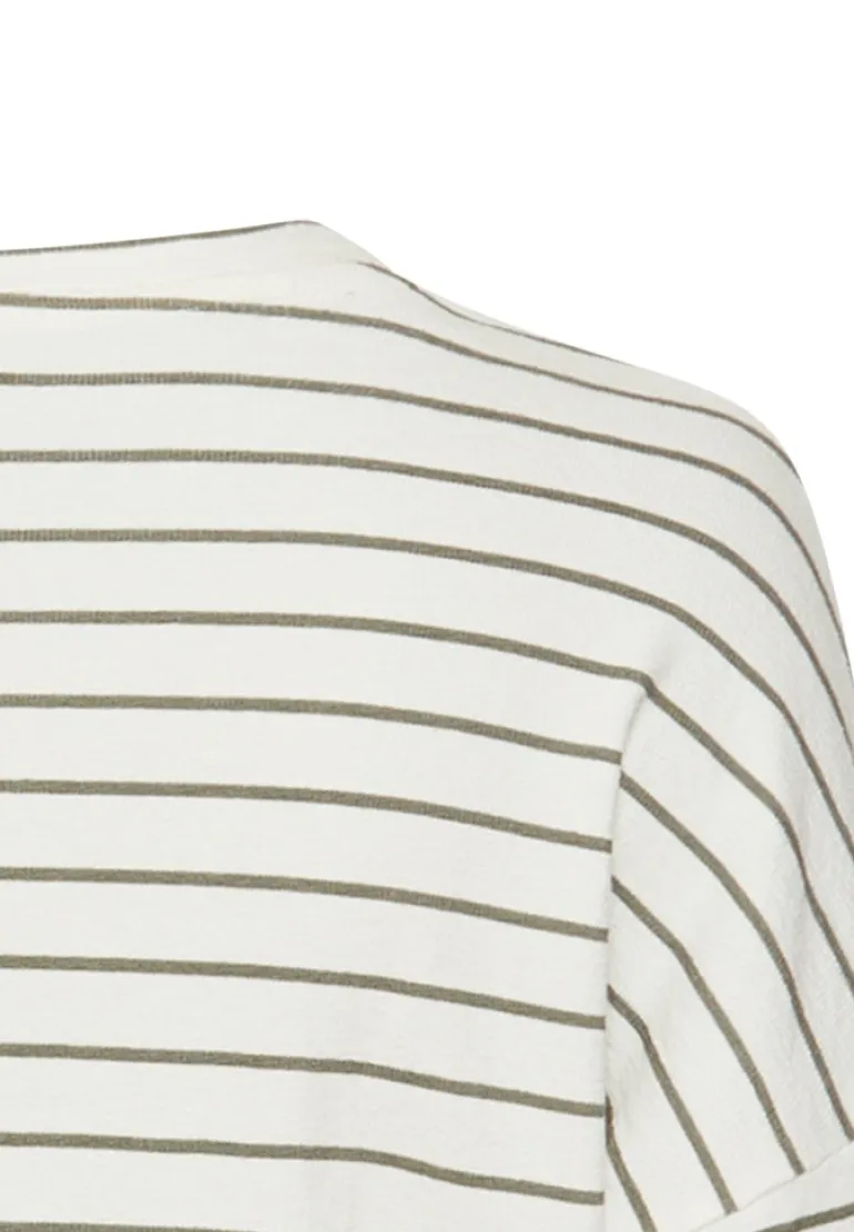 Langarmshirt aus reiner Baumwolle milk white- shadow k