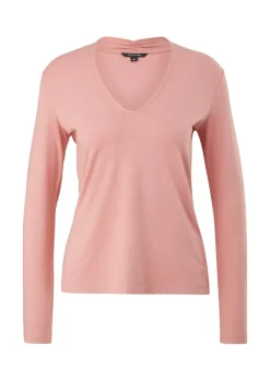 Langarmshirt aus Viskosestretch pink