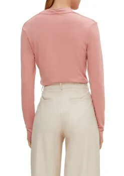 Langarmshirt aus Viskosestretch pink
