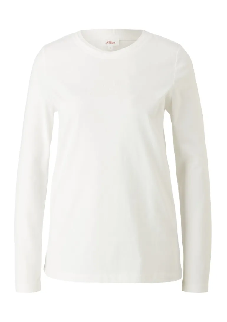 Langarmshirt creme
