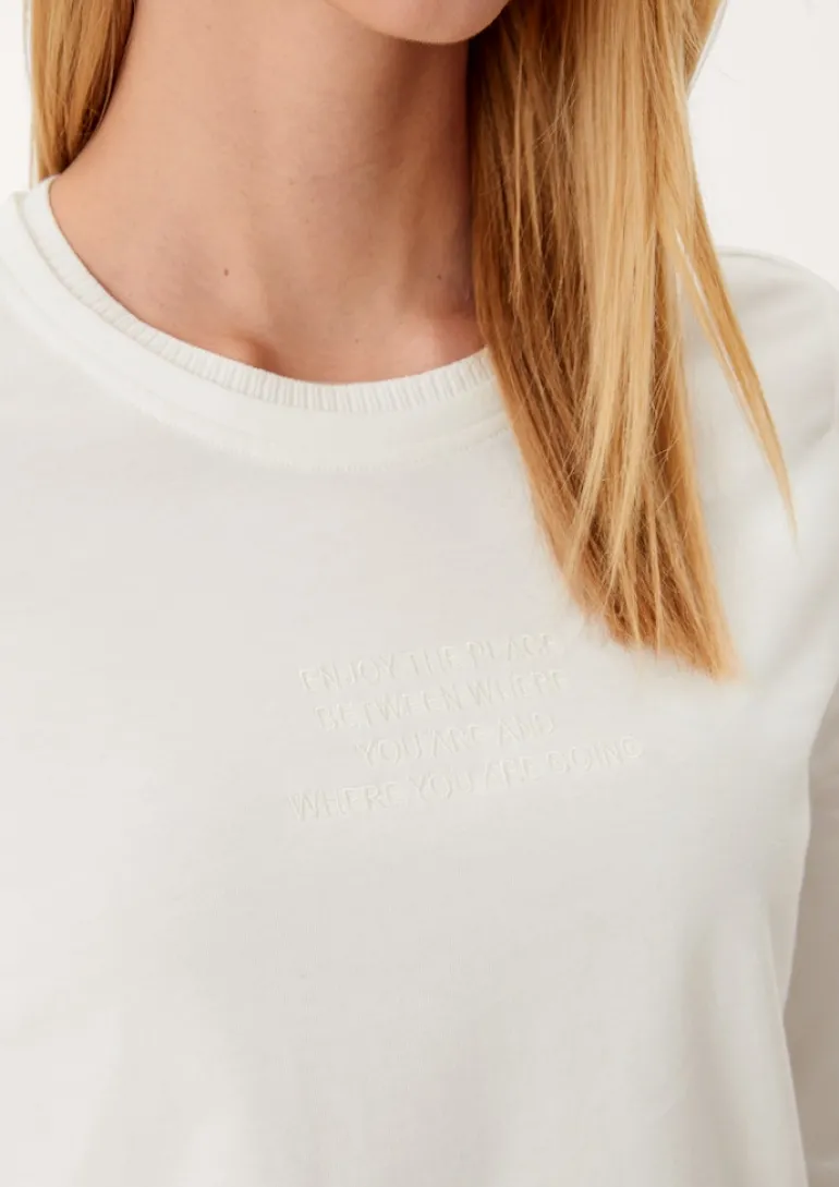 Langarmshirt creme