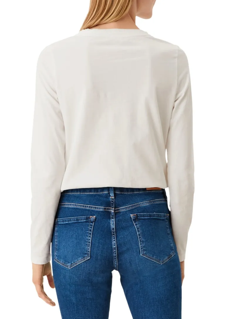 Langarmshirt creme