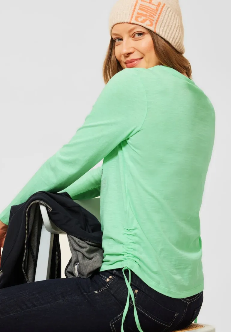 Langarmshirt mit Fotoprint fun green