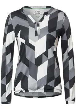 Langarmshirt mit Grafikprint black