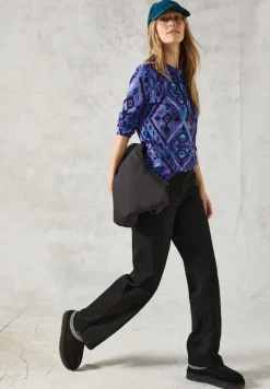 Langarmshirt mit Print wild lilac