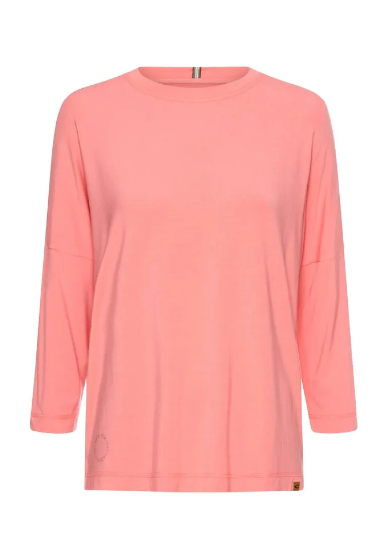 Langarmshirt mit Rundhalsausschnitt winter berry