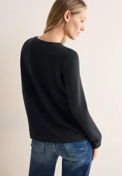 Langarmshirt mit Wording black