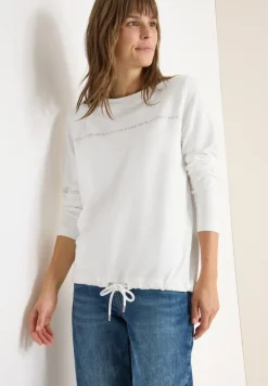 Langarmshirt mit Wording vanilla white