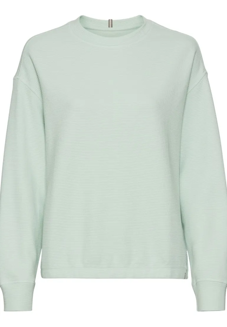 Langarm Sweatshirt aus reiner Baumwolle light peppermint