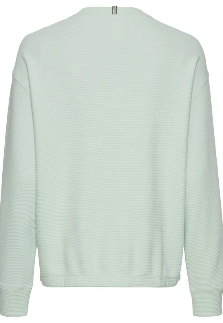 Langarm Sweatshirt aus reiner Baumwolle light peppermint