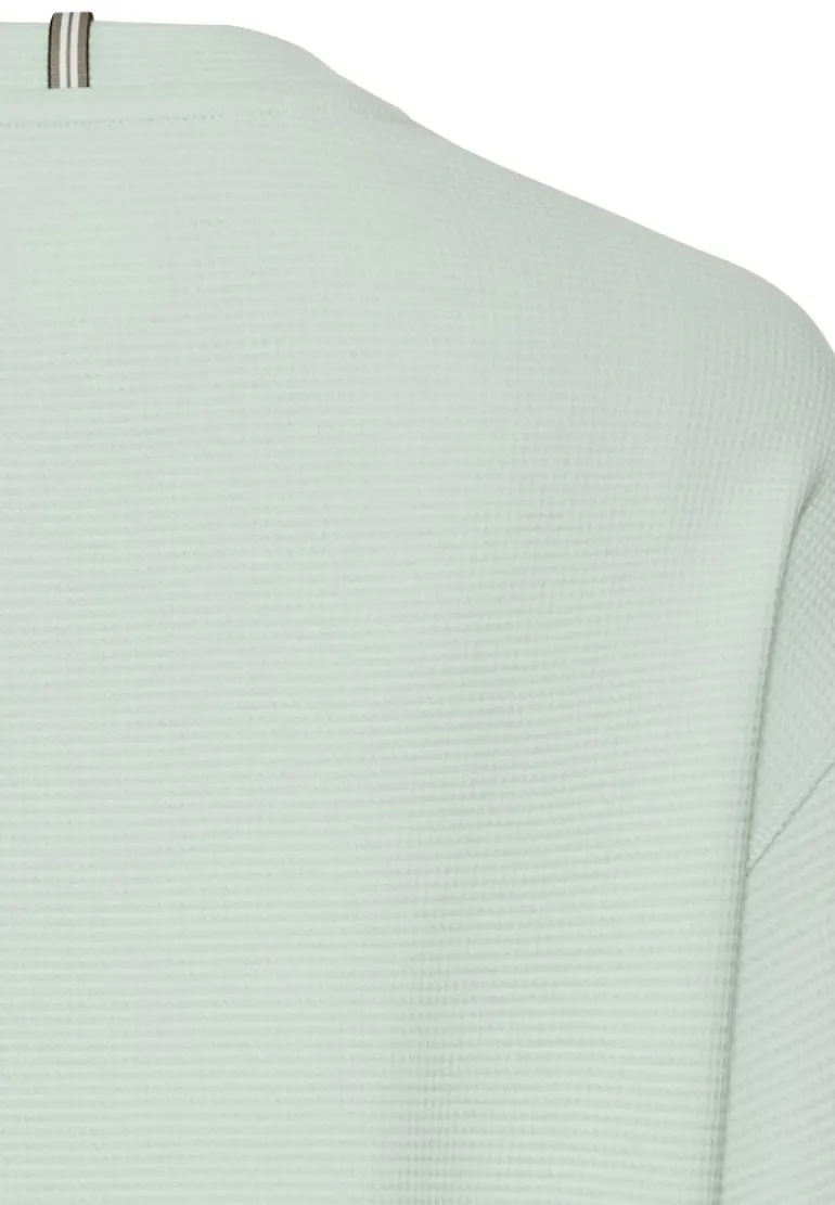 Langarm Sweatshirt aus reiner Baumwolle light peppermint
