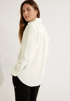 Lange Bluse aus Baumwolle vanilla white