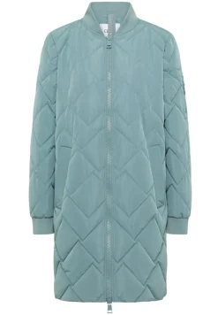 Langer Stepp-Blouson ice hill green