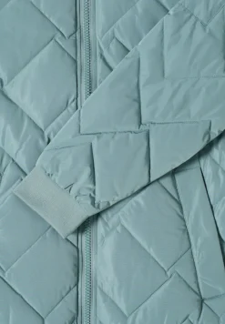 Langer Stepp-Blouson ice hill green