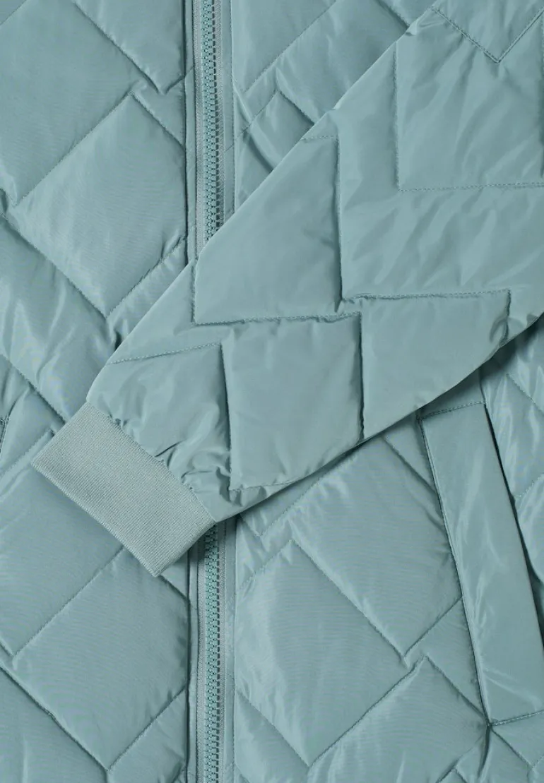 Langer Stepp-Blouson ice hill green