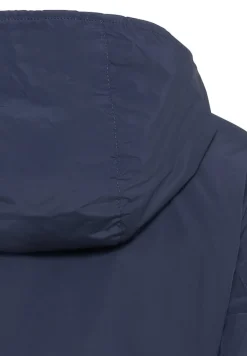 Langer Windbreaker mit weichem Plüschfutter night blue