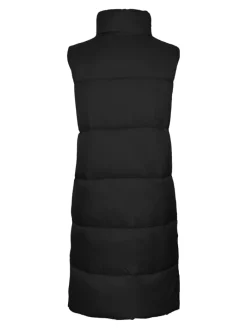lange Steppweste black