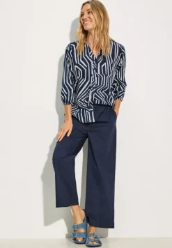 Leichte Baumwollbluse universal blue