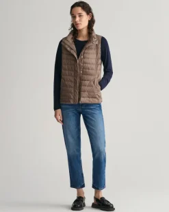 Leichte Daunenweste desert brown