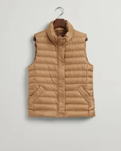 Leichte Daunenweste warm khaki