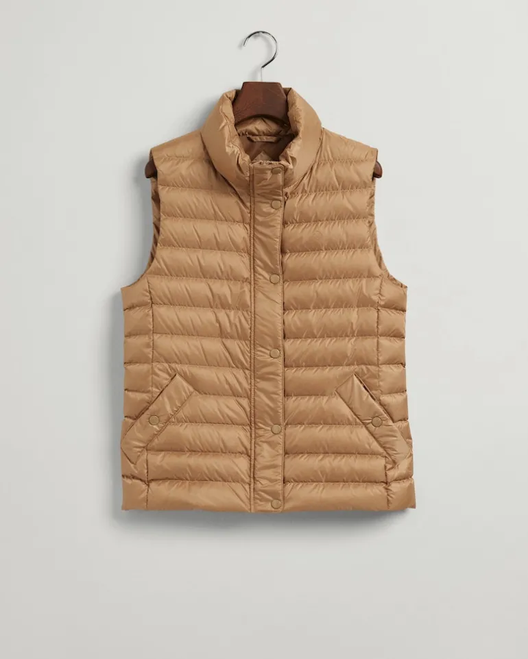 Leichte Daunenweste warm khaki