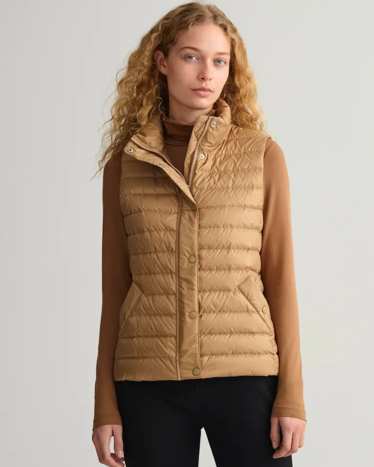 Leichte Daunenweste warm khaki