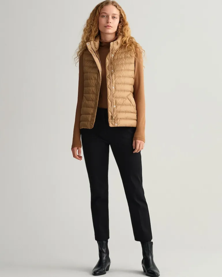 Leichte Daunenweste warm khaki