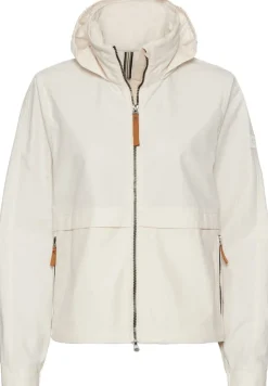 Leichte Jacke mit verstaubarer Kapuze pearl