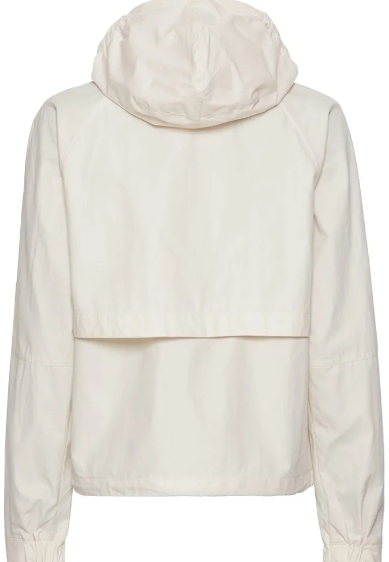 Leichte Jacke mit verstaubarer Kapuze pearl