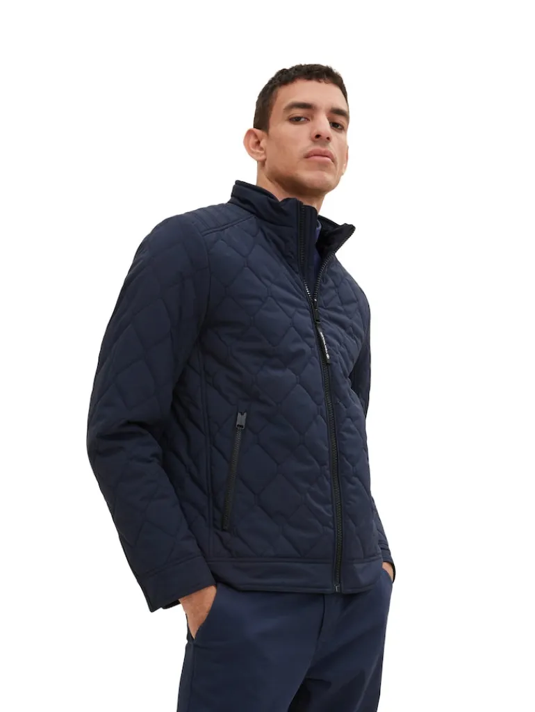 Leichte Jacke mit Waffeloptik sky captain blue