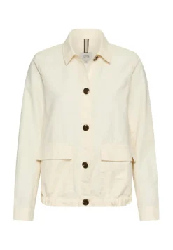 Leichter Blazer aus einem Leinenmix bone white