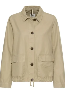 Leichter Blazer aus einem Leinenmix dark straw