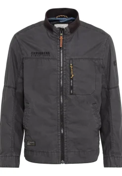 Leichter Blouson aus Baumwolle im Washed Look asphalt