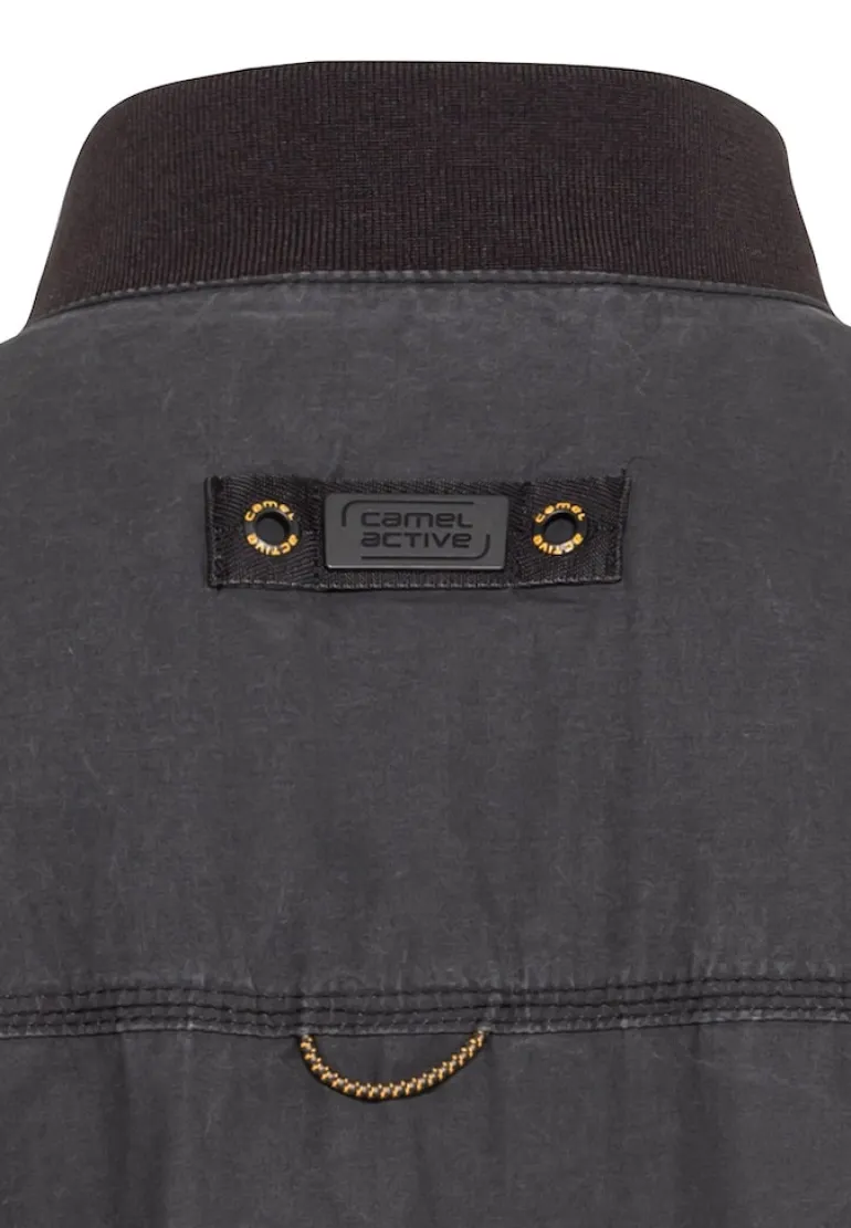 Leichter Blouson aus Baumwolle im Washed Look asphalt