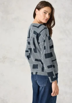 Leichtes Sweatshirt deep petrol