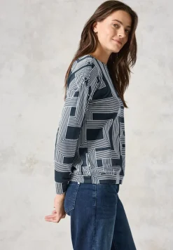 Leichtes Sweatshirt deep petrol