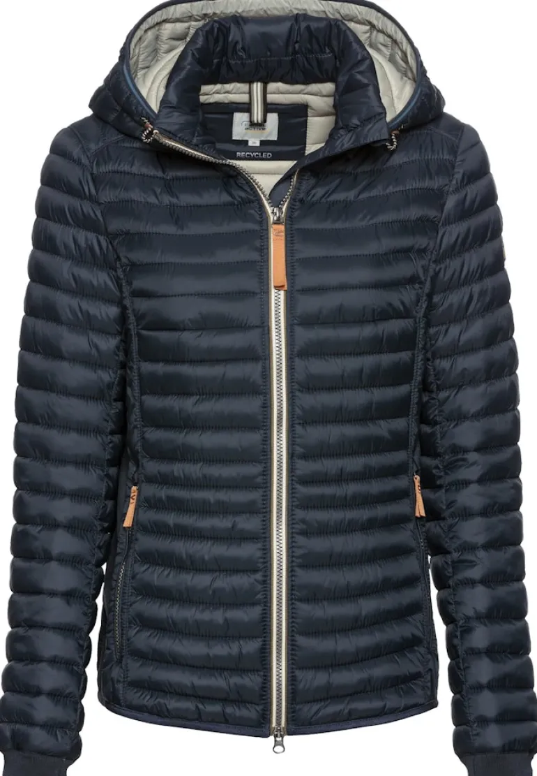 Leichte Steppjacke aus recyceltem Polyamid navy