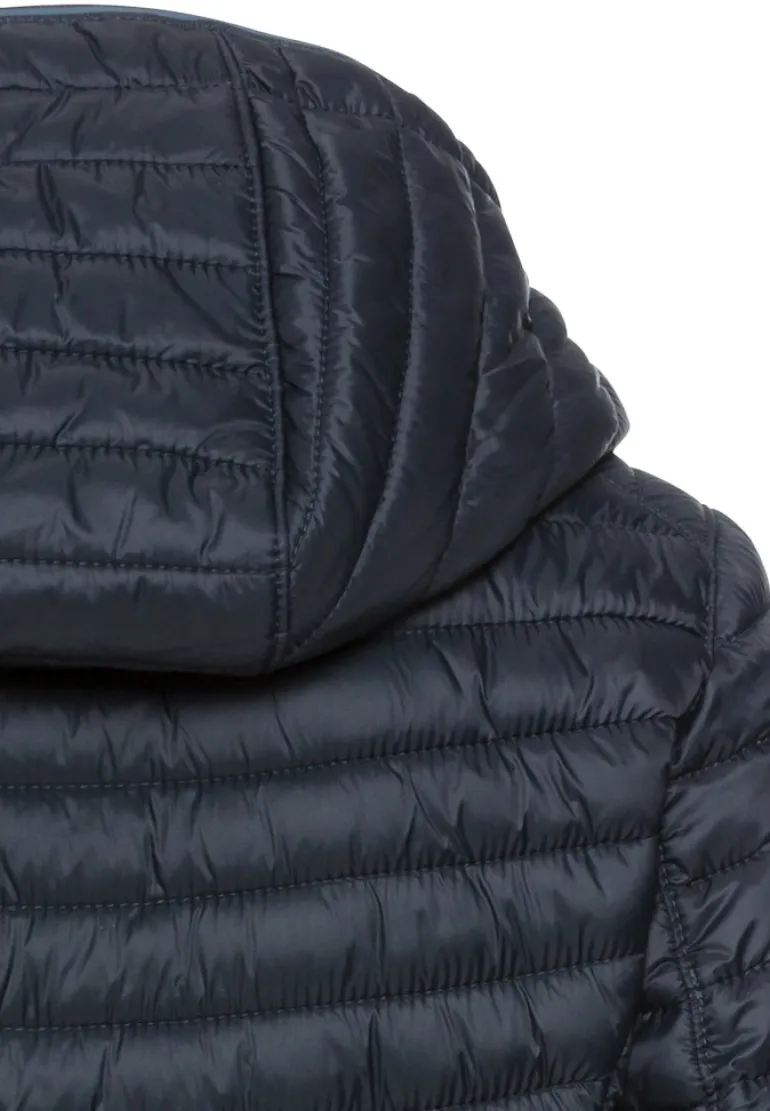 Leichte Steppjacke aus recyceltem Polyamid navy