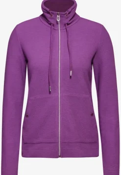 Leichte Sweatjacke iced violet