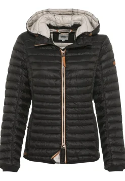Leicht wattierte Steppjacke aus recyeltem Polyamid black