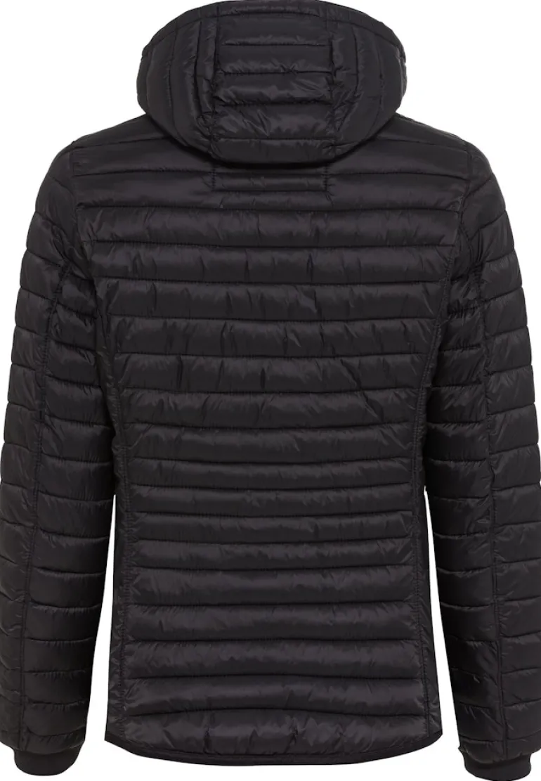 Leicht wattierte Steppjacke aus recyeltem Polyamid black