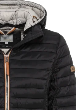 Leicht wattierte Steppjacke aus recyeltem Polyamid black