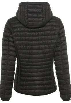 Leicht wattierte Steppjacke aus recyeltem Polyamid black