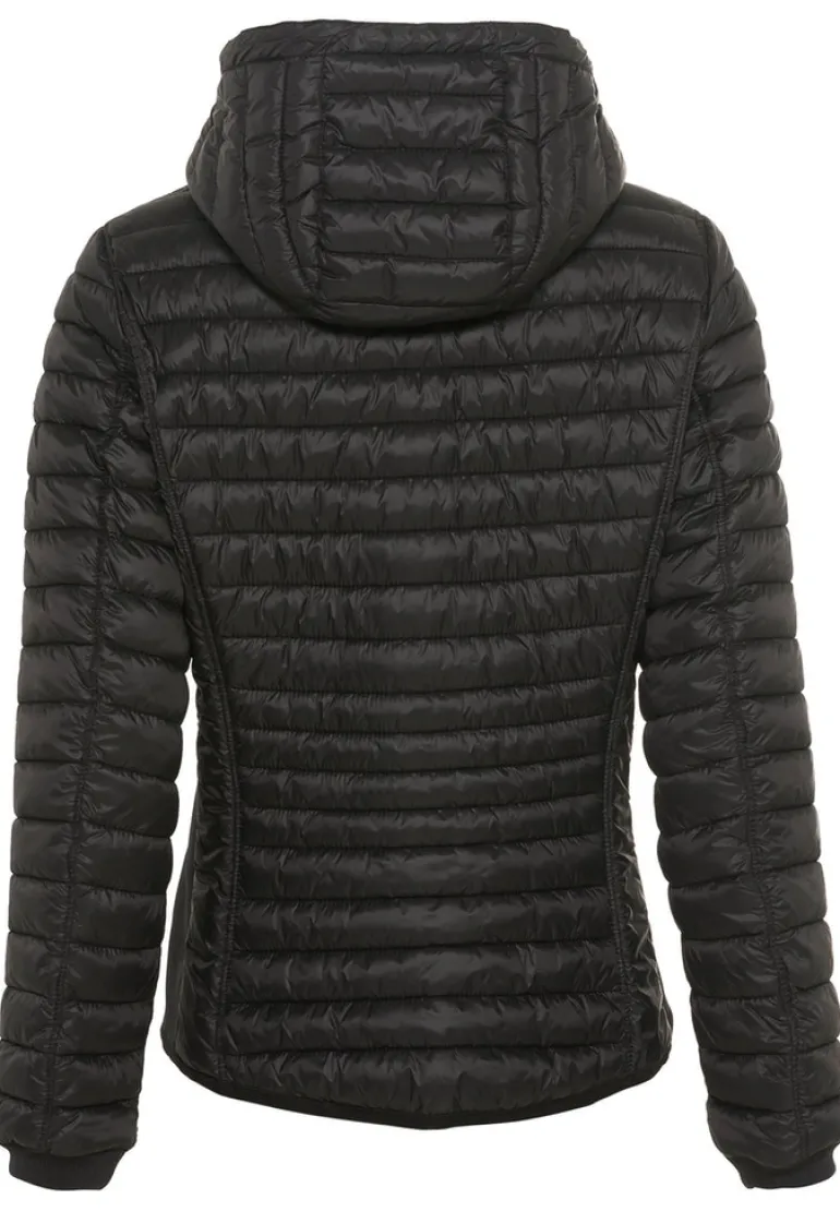 Leicht wattierte Steppjacke aus recyeltem Polyamid black