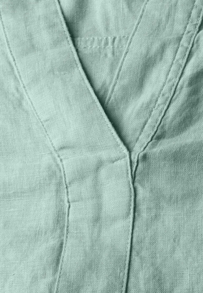 Leinenbluse ice sage green