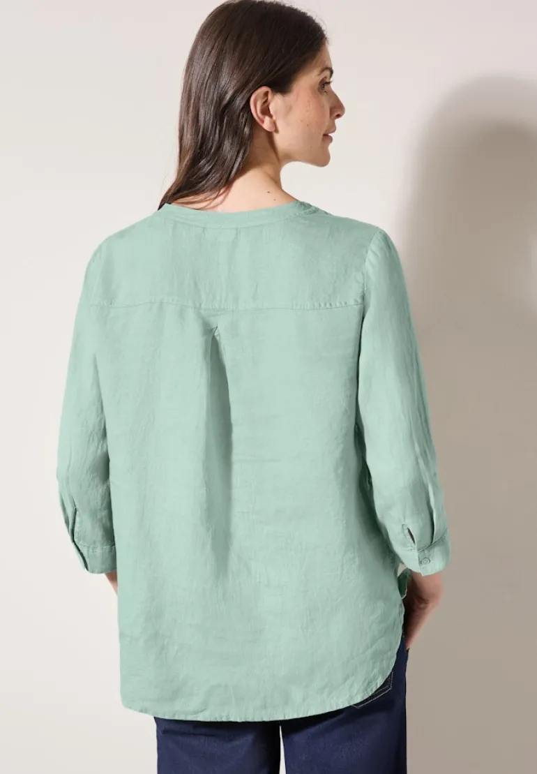 Leinenbluse ice sage green