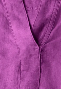 Leinenbluse magenta lacquer