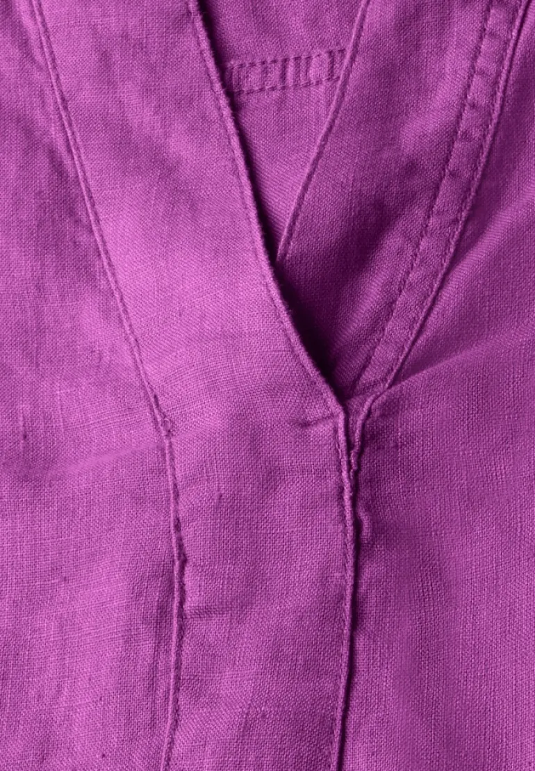 Leinenbluse magenta lacquer