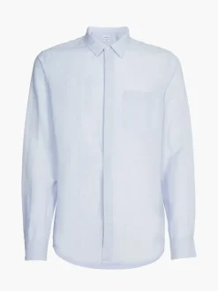 LINEN COTTON REGULAR SHIRT light blue