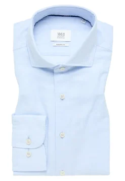 Linen Shirt Twill Langarm himmelblau
